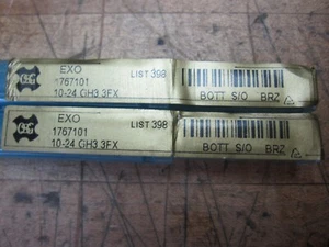 Lot of 2 OSG EXO 10-24 GH3 3FX Bottoming spiral flute extension tap S/O coat - Picture 1 of 6