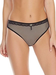 Freya Idol Allure Thong Black Size XS 8 10 Fishnet Mesh String Knickers 1807 New - Picture 1 of 12