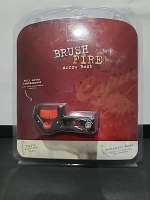 Cajun Archery Brush Fire Arrow Rest - AA8CR021AU Red and Black New In Sealed Pkg - Image 1 of 4