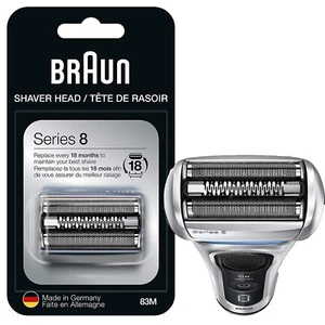 Braun Series 8 83M Electric Shaver Head Replacement Foil Razor Cassette, Silver - Picture 1 of 19