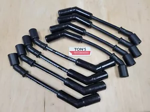 Ton's 10mm Ceramic LS All Black Spark Plug Wire Set 45 Chevy Corvette Camaro GMC - Picture 1 of 6
