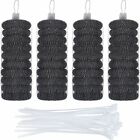 Hotop 40 Pack Lint Traps with 40 Pack Nylon Cable Ties for Washing Machine 