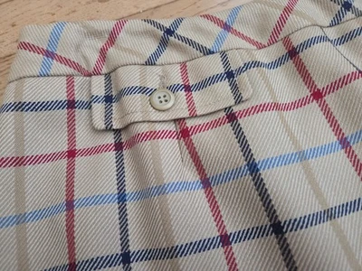 The Pendleton Check Pencil Skirt Women's Size 16 100% Wool Tan Plaid USA Vintage - Image 1 of 4