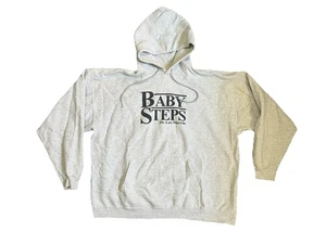 Vintage 90’s What About Bob Hoodie Baby Steps XL Gray - Picture 1 of 8