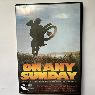 Steve McQueen On Any Sunday (DVD, 1971, Motorcycle Sport, Motocross) New Sealed - Image 1 of 4