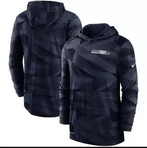 Nike Dallas Cowboys Hoodie Mens Sz XXL Blue NFL On Field Geometric Camo Print - Picture 1 of 7
