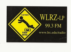Adesivo paraurti radio FM Lenoir Rhyne College WLRZ-LP 99,3 inutilizzato zona viaggio - Foto 1 di 2
