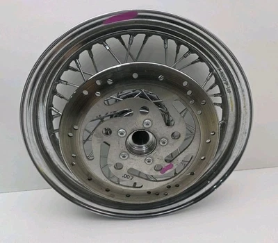 OEM Harley-Davidson 09-17 FLST Softail Dyna 40-Spoke Front Wheel Rim 16"x3" - Image 1 of 4