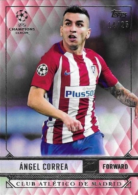 2016-17 Topps UEFA Champions League Showcase Angel Correa Atletico SP Red /25 - Image 1 of 3