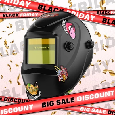 YESWELDER True Color Auto Darkening Welding Helmet/ Mask/ Hood-Shade 9-13