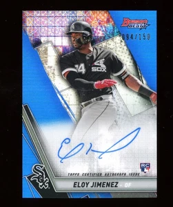 2019 Bowman's Best #B19-EJ Eloy Jimenez RC AUTO BLUE /150 Autograph Rookie Card - Bild 1 von 2