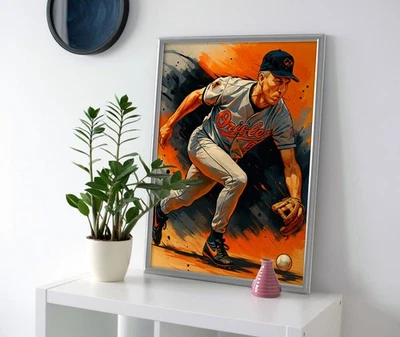 Cal Ripken Jr Poster or Canvas - Cal Ripken Jr Baltimore Orioles Wall Art - Image 1 of 4