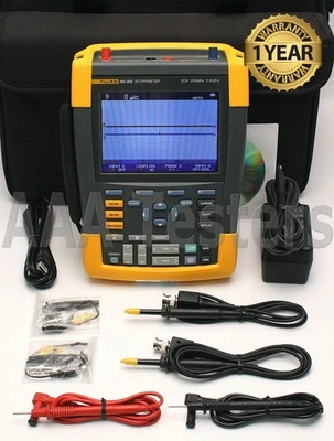 Fluke 190-202 Series II Scopemeter 2 Channel 200MHz Oscilloscope - Image 1 of 4