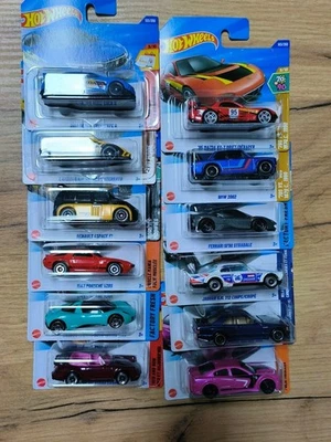 hot wheels lotto 12pz- 2025 Ferrari , Dodge, Porsche, Mazda, Nissan, Jaguar  - Immagine 1 di 3