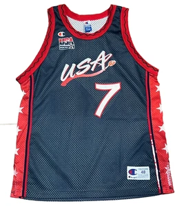 Vintage 1996 Champion David Robinson Team USA Olympic Authentic Jersey sz. 48 - Picture 1 of 5