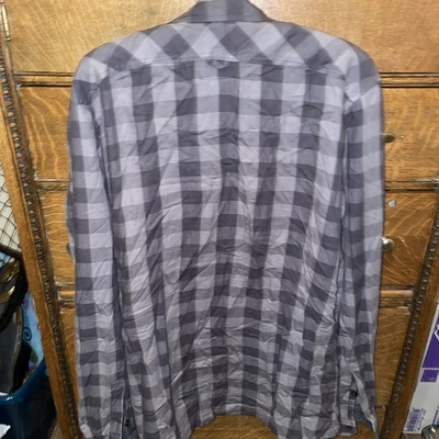 Split Co Grey Plaid L Shirt Cotton - Image 1 of 4