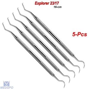 Dental Teeth Cleaning Double End Diagnostic Probe Explorer 23/17 Dentists Tools - Picture 1 of 5