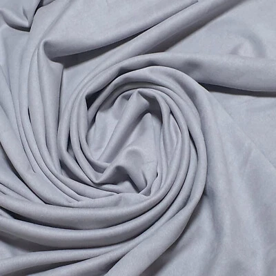 HEAVY 4-WAY STRETCH SOFT POLYESTER FAUX SUEDE FABRIC UPHOLSTERY CRAFT JACKET 58" - Image 1 of 4