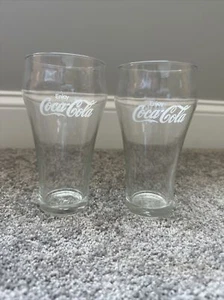 "Vasos de Coca-Cola vintage en forma de campana - EnjoyCoke /Disfruta de vidrio transparente de Coca Cola 5"" -2" - Imagen 1 de 4