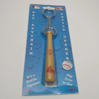 Boston Red Sox Mini Baseball Bat Keychain Key Ring W/Bottle Opener MLB Licensed - Image 1 of 4