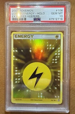 2007 Pokemon EX Power Keepers Lightning Energy Holo 106/108 PSA 10 Gem Mint - Image 1 of 2