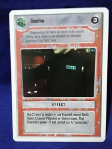 1995 Decipher Inc. STAR WARS Premiere Unlimited White Boarder Demolition -Effect - Picture 1 of 2