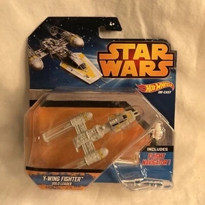 Hot Wheels Flight Navigator Y-Wing Fighter Gold Leader Starship 2014 Star Wars - Picture 1 of 5