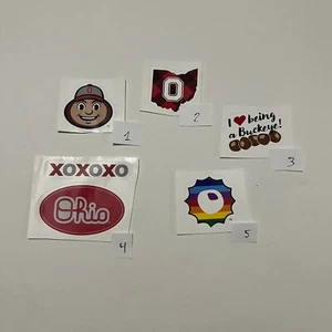 Ohio State University Buckeyes Assorted Vinyl Stickers - Picture 1 of 4