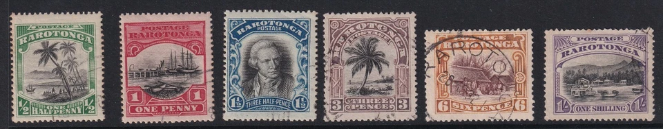 Cook Island KGV SG 70-75 no wmk Cat £85 fine used - Image 1 of 2