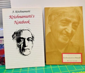 Krishnamurti to Himself & Krishnamurti's Notebook 2 Trade Paperbacks Like New - Picture 1 of 9