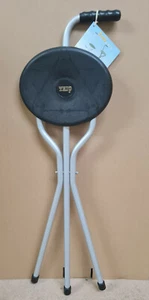 Linden Leisure Trio Maxi Schießsitz Stick schwarz dreibeinig eloxiert Aluminium - Bild 1 von 4