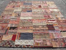 9x12 Oversized Patchwork kilim rug, patchwork rug, kilim rug, Vintage kilim