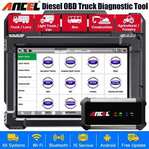 ANCEL X7 HD Heavy Duty Truck Scanner All System 12V 24V Diagnostic Tool DPF ECU - Picture 1 of 20