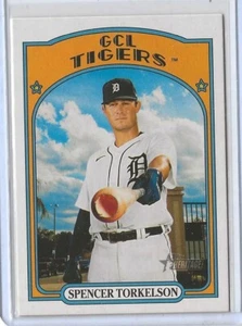2021 Topps Heritage Minors Spencer Torkelson Rookie (GCL Tigers) #2 - Picture 1 of 2
