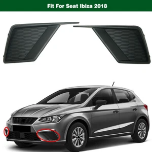 Painted Front Bumper Fog Light Trims Covers Frames Set LH+RH For Seat Ibiza 2018 - Picture 1 of 8