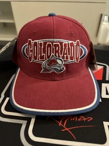 Colorado Avalanche Hat Cap Starter - Red Vintage Snapback - ๐ฅ - Picture 1 of 5