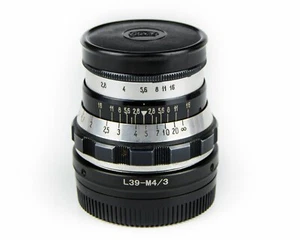 Soviet lens INDUSTAR-61 (2.8 / 53 mm)  Copy Leica Mount M39 - Micro M4/3 - Picture 1 of 10