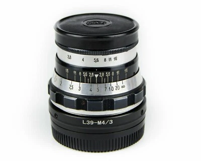 Soviet lens INDUSTAR-61 (2.8 / 53 mm)  Copy Leica Mount M39 - Micro M4/3 - Image 1 of 4