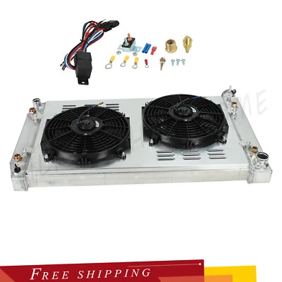 3-Row Radiator+Shroud+Fan Kit For 1988-1999 Chevy Truck GMC C/K C1500 2500 3500 - Image 1 of 4
