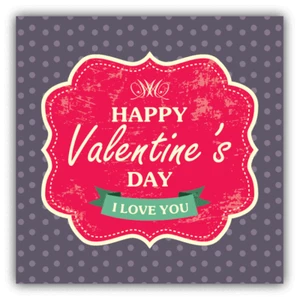 I Love You Valentine's Day Car Bumper Sticker Decal - Picture 1 of 1