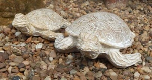 Schildkröte Ornament Sandsteinoptik Azteken Haus Garten Sea Life 2 Größen & Stile - Bild 1 von 31