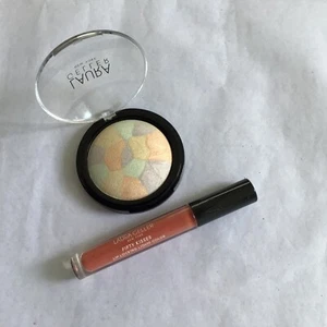Laura Geller Filter Finish Universal Radiant Setting Powder + Sienna Rose lip - Picture 1 of 2