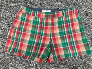 NAUTICA womens plaid multicolor chino shorts size 8.  32x4” Clean!! - Picture 1 of 11