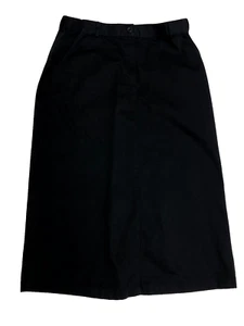 LL Bean Damen Petite Bleistiftrock 10P schwarz Original Passform 100 % Baumwolle 28 x 29 - Bild 1 von 11