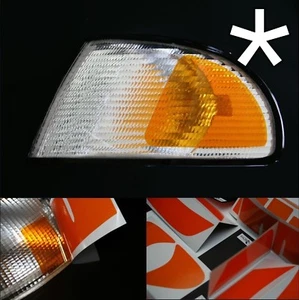 US - Design - Folie für weiße Blinker Audi A4 B5 Typ8D rechts/links Design 2 - Picture 1 of 3