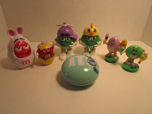 Vintage M&Ms Easter Celebration Figures & Candy Toppers  LOT of 7 - Picture 1 of 11