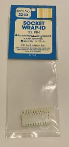 Confezione da 5- Socket Wrap-ID 22 Pin Etichetta DIP. 22 ID - Foto 1 di 5