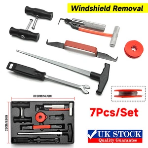 7Pcs Windscreen Glass Removal Set Car Van Windshield Kit Garage Hand Repair Tool - Picture 1 of 8