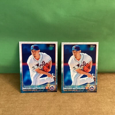 DAISUKE MATSUZAKA, New York Mets, Two 2015 cards #133 - Image 1 of 4