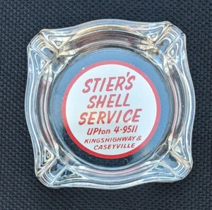 Gasolinera de colección servicio Stier's SHELL WASHINGTON PARK cenicero de Illinois - Imagen 1 de 4